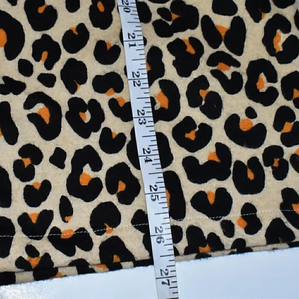 Nordstrom Two Piece Flannel Leopard Print Pajama Set Size S - Picture 6 of 15